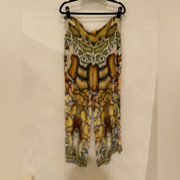 Camilla Franks, Harem Pants With Fitted Ankles, Medusa, 100% Silk, OS